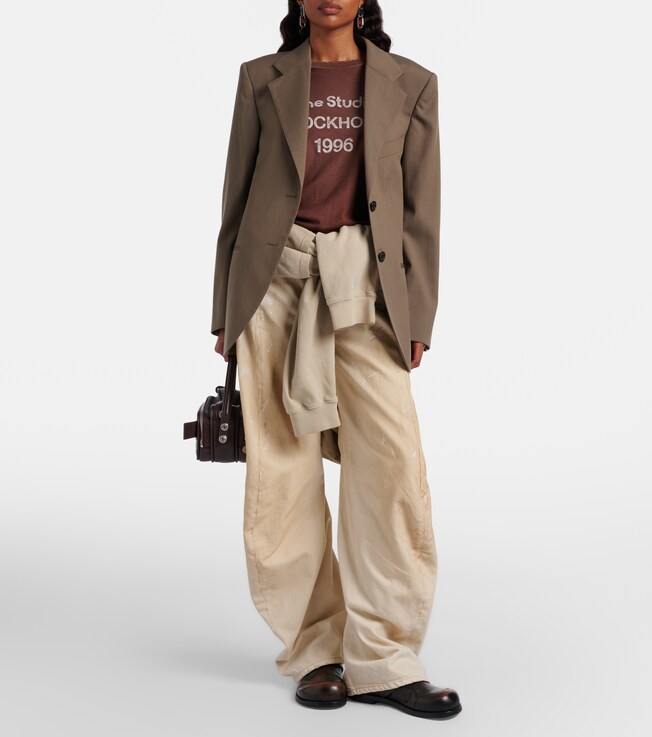 Acne Studios 2006 distressed barrel-leg jeans