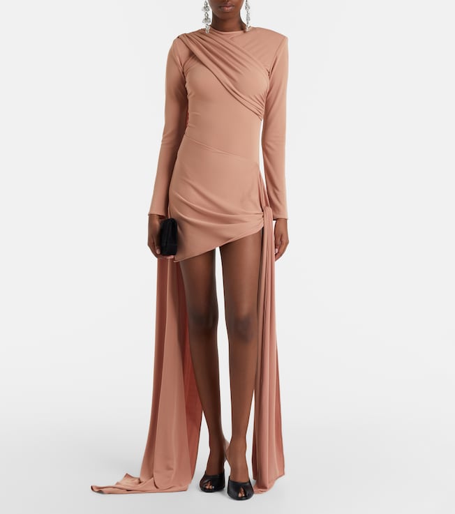 The New Arrivals Ilkyaz Ozel Draped gathered minidress
