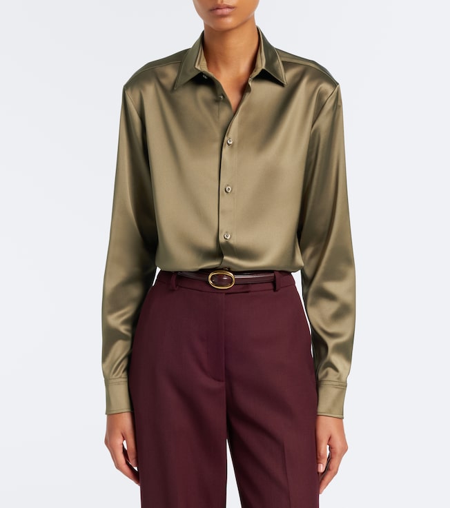 Ralph Lauren Collection Adrien satin shirt