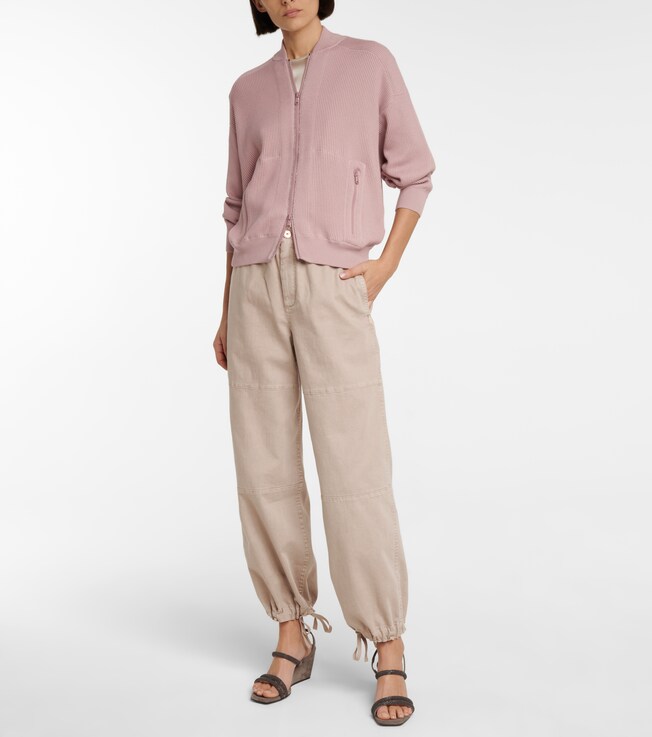 Brunello Cucinelli High-rise wide-leg pants