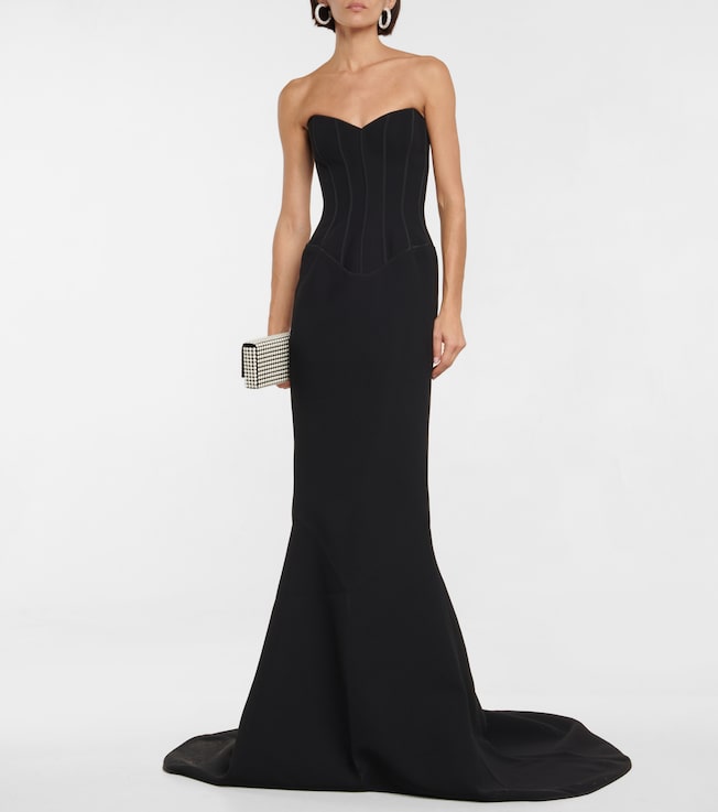 Maticevski An Ode bustier crêpe gown