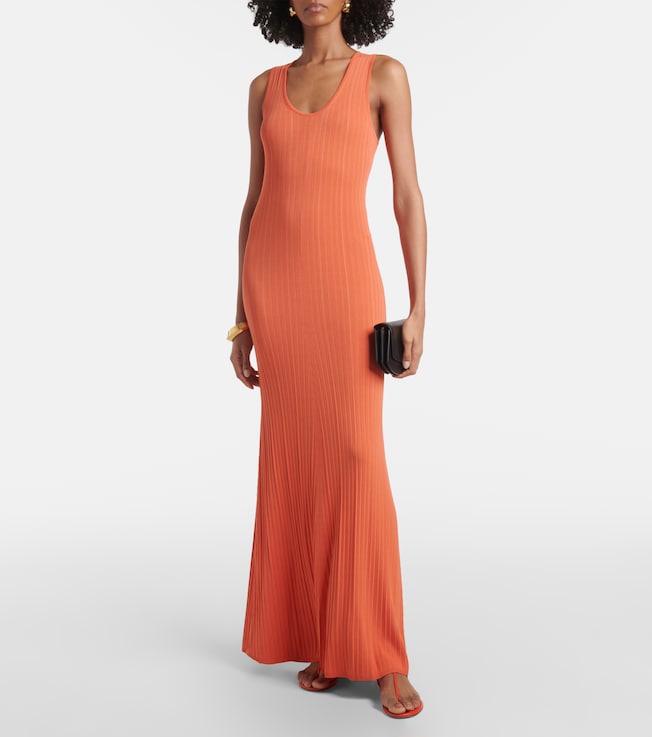 JOSEPH Ribbed-knit maxi dress