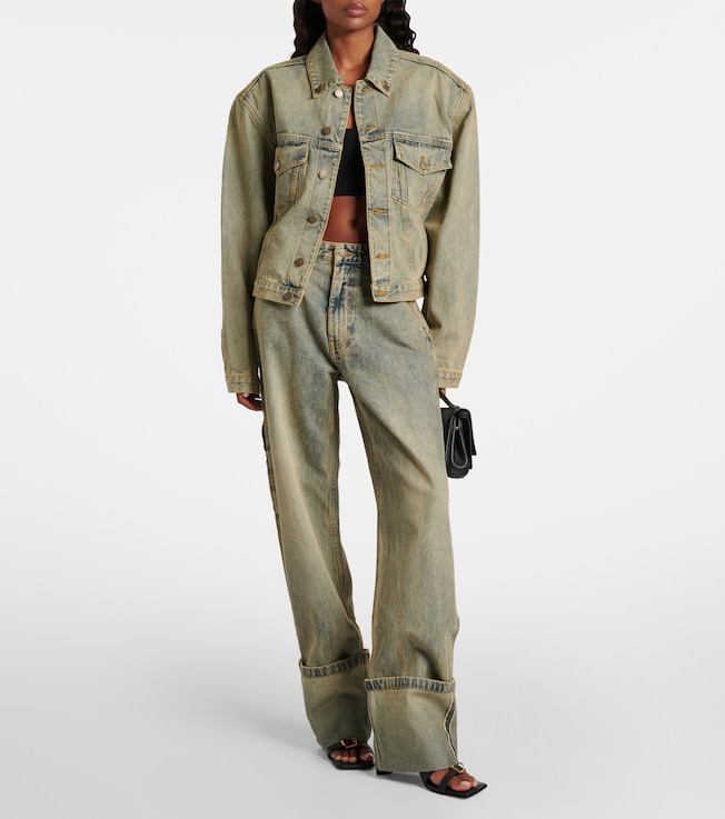 Rick Owens - DRKSHDW cropped denim shirt jacket | Plush