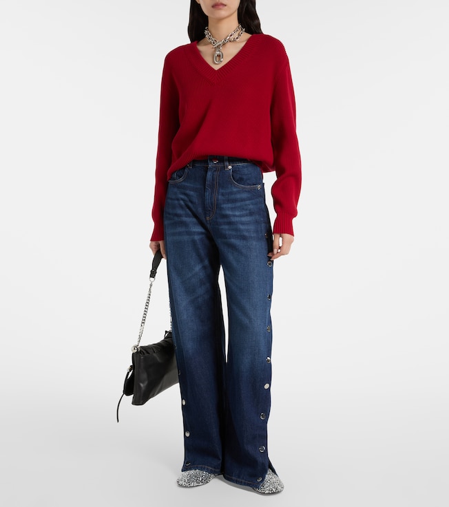 Sportmax High-rise wide-leg jeans