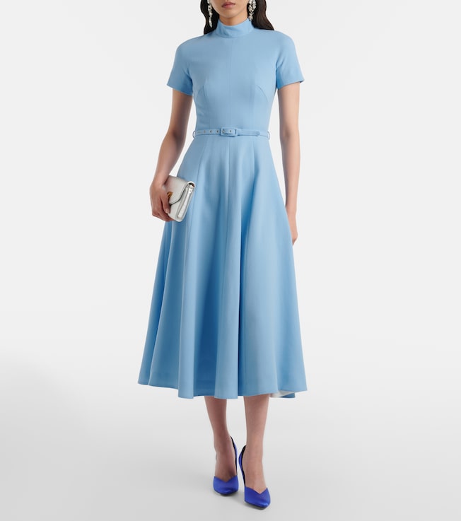 Emilia Wickstead Camilla wool crêpe midi dress