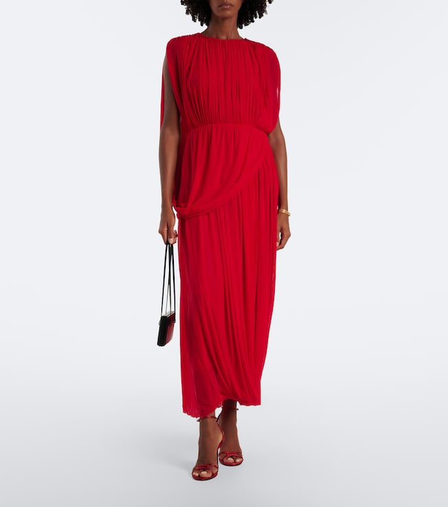 Fforme Kahlo draped jersey maxi dress