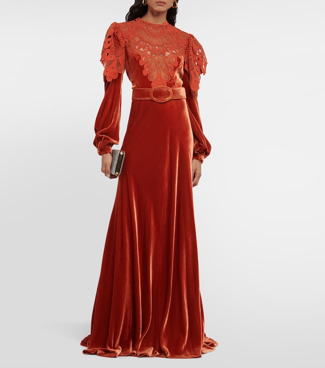 Costarellos Velvet gown