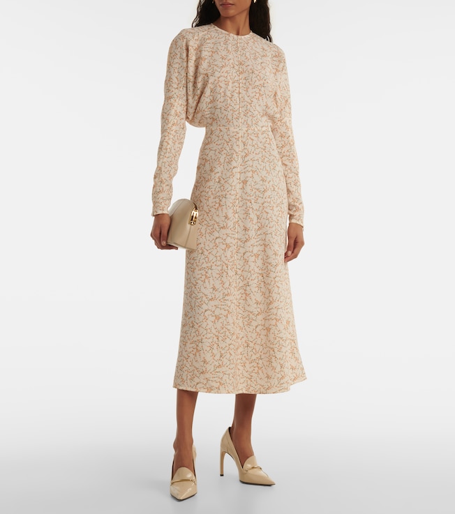 Victoria Beckham Dolman printed midi dress