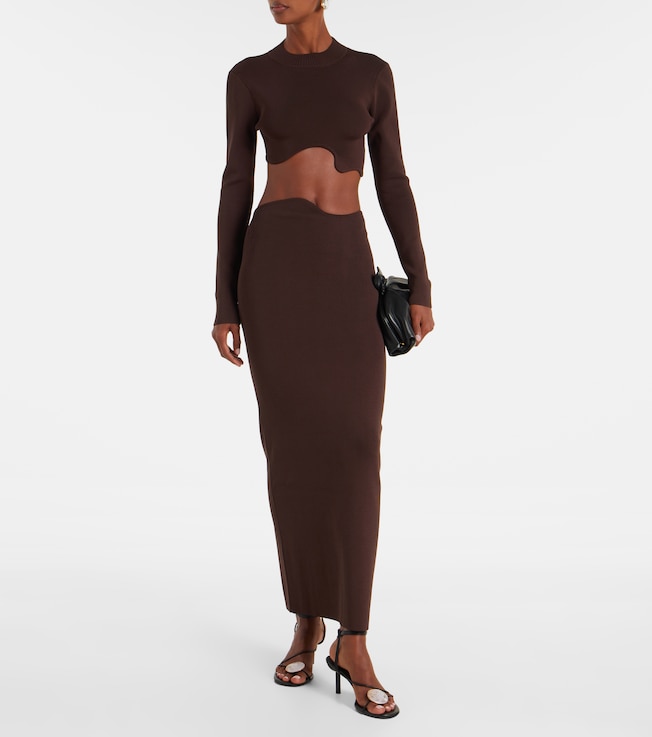 Christopher Esber Knitted maxi skirt
