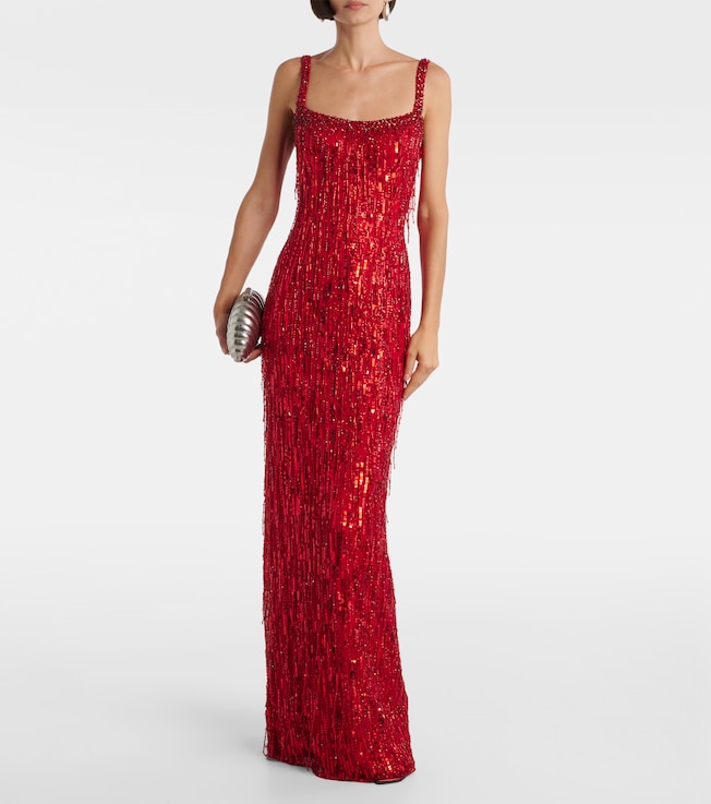 Jenny Packham Fleur sequined gown