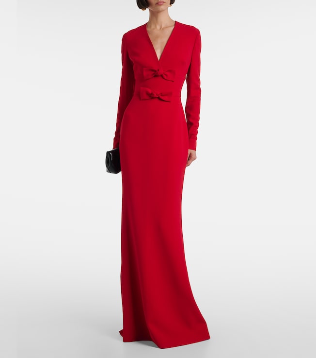 Elie Saab Bow-detail cady gown