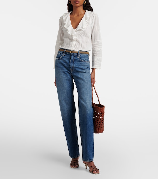 Dôen Huguette ruffled cotton blouse