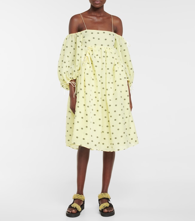 Cecilie Bahnsen Bethany floral jacquard midi dress