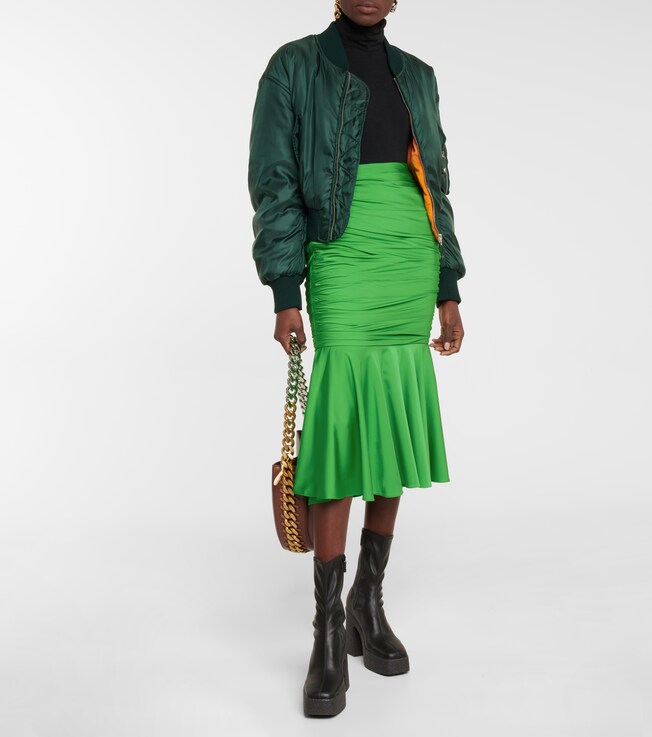 Stella McCartney Ruched midi skirt
