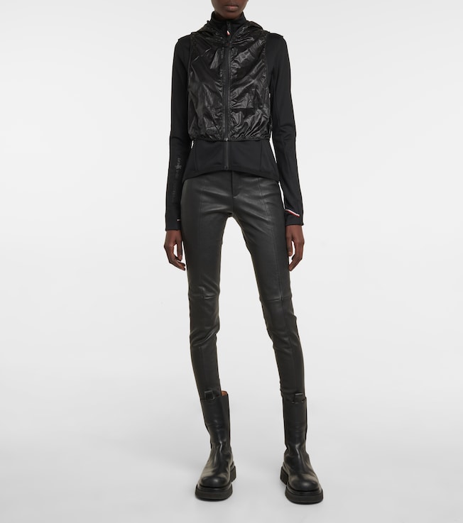 MONCLER GRENOBLE Technical jersey zip-up hoodie