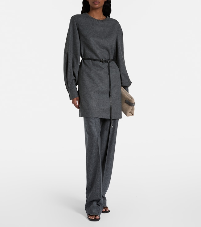 Brunello Cucinelli Wool and cashmere minidress