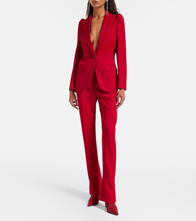 McQueen Single-breasted wool blazer