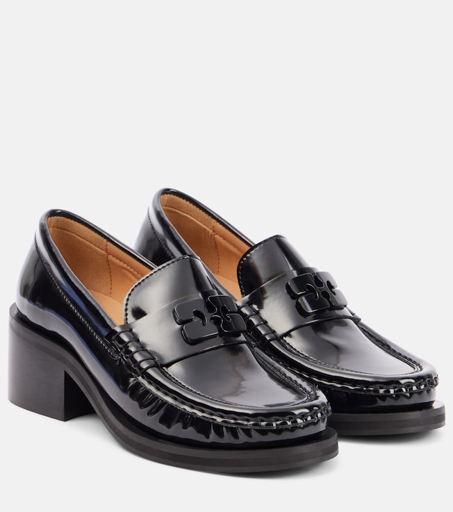 GANNI Logo loafer pumps