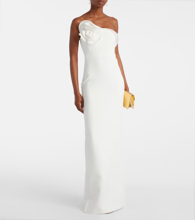 Roland Mouret Bridal one-shoulder crêpe maxi dress