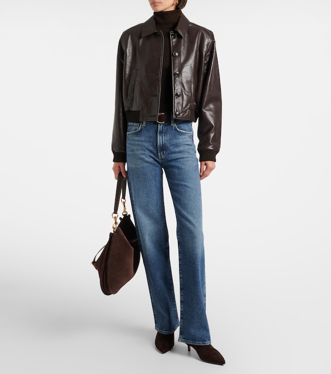 Citizens Of Humanity Lola leather bomber jacket