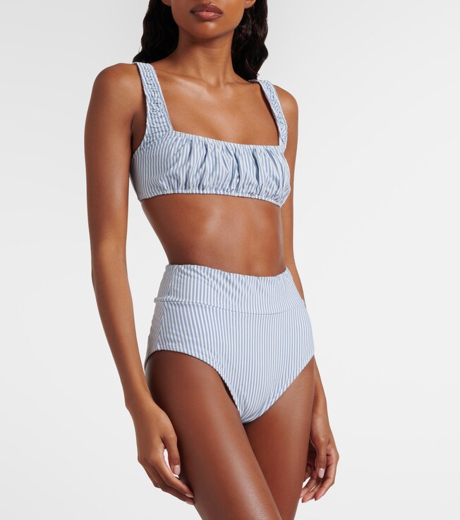 Montce Zoe striped bikini top