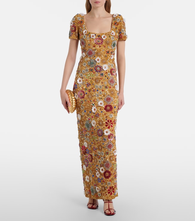 Rachel Gilbert Francesca embellished gown