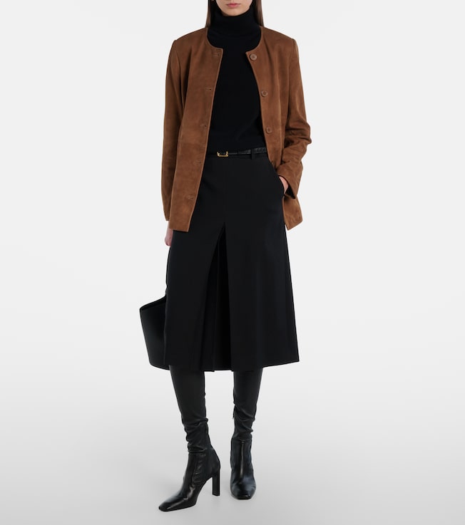 NOUR HAMMOUR Maud suede jacket