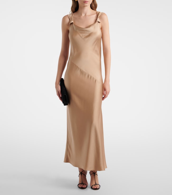 Max Mara Elegante satin maxi dress