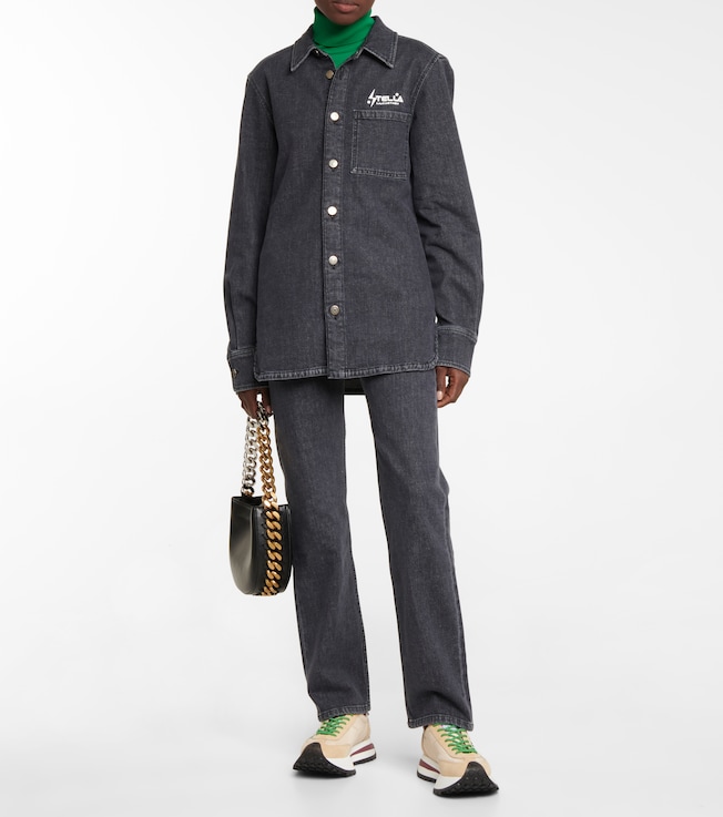 Stella McCartney Logo-printed denim shirt