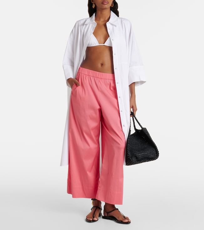 Max Mara Esperia cotton-blend wide-leg pants