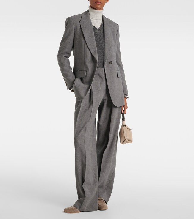 Brunello Cucinelli Brunello Cucinelli Wool wide-leg pants
