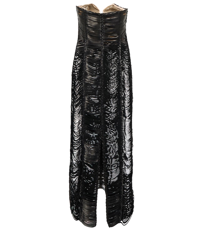 Magda Butrym Leather midi dress