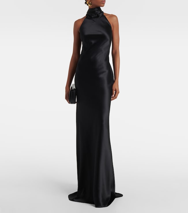 Ralph Lauren Collection Chilton halterneck satin gown