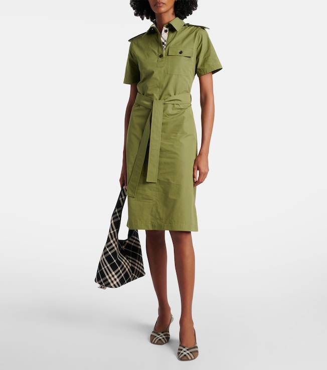 Burberry Belted cotton shirt dress