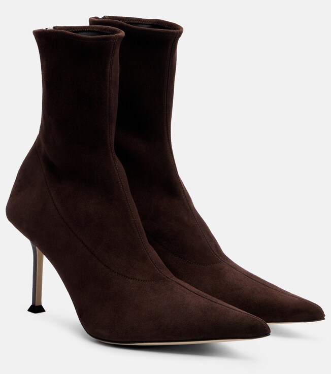 Christen Helix 75 suede ankle boots