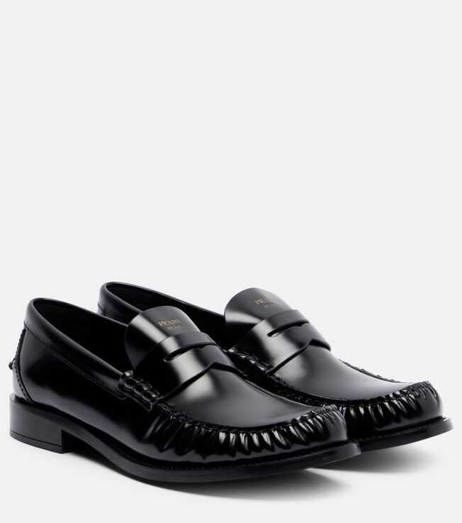 Prada Prada Leather penny loafers
