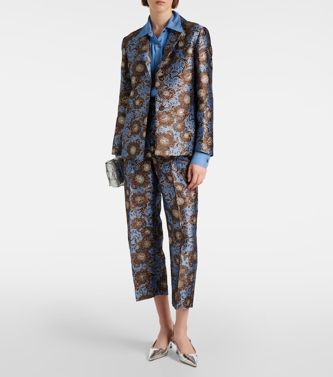 S Max Mara Kate floral jacquard blazer