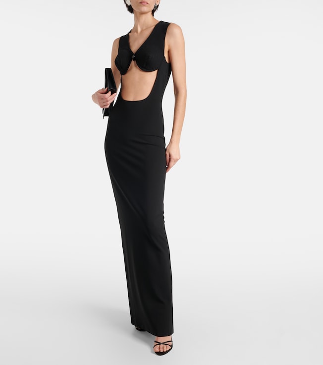 Jean Paul Gaultier Cutout jersey gown
