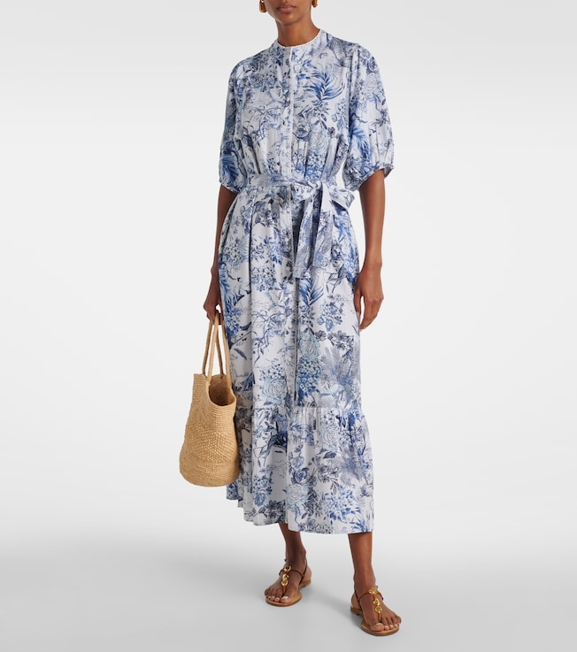 Melissa Odabash Kitty cotton and linen shirt dress