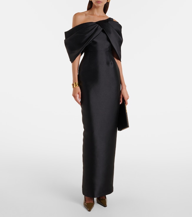 Solace London Davina satin cocktail dress