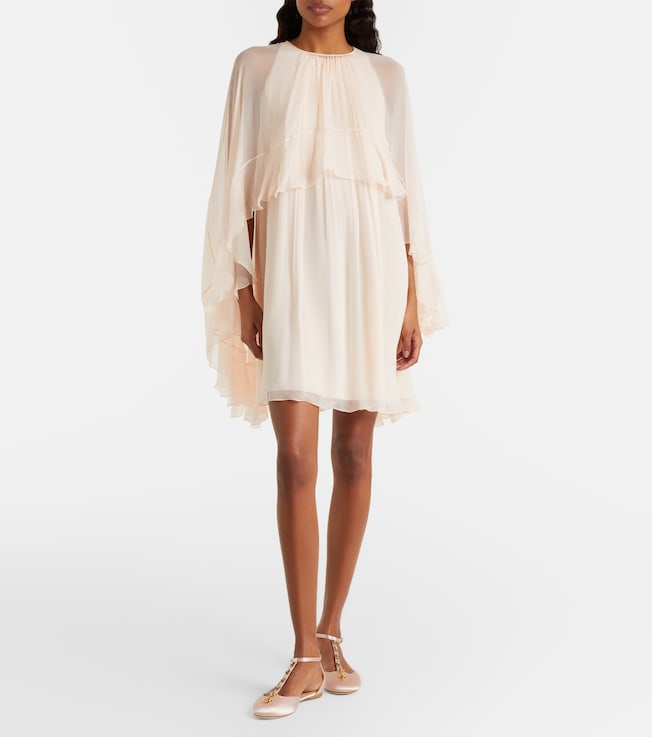 Chloé Ruffled silk minidress