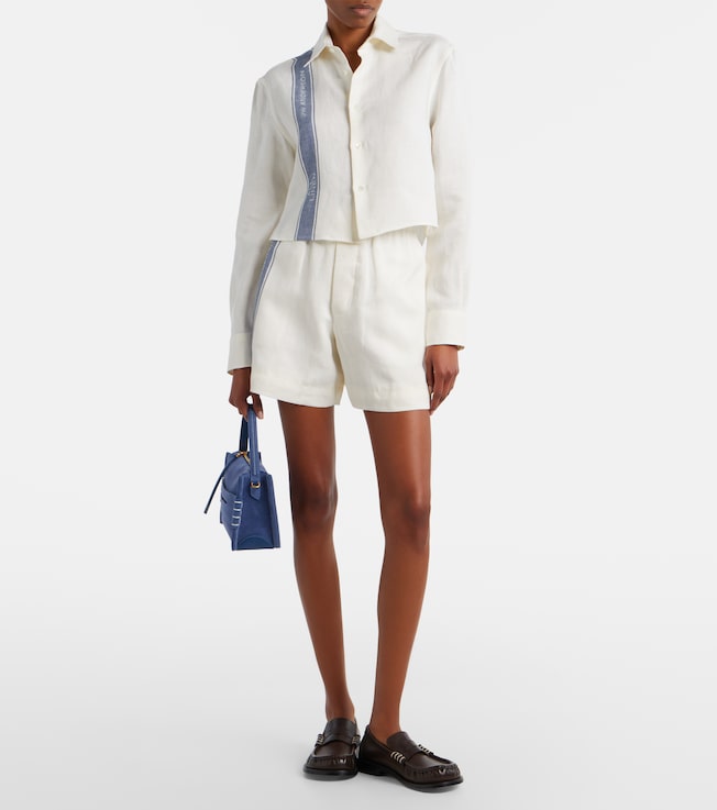 Jw Anderson Cropped linen shirt