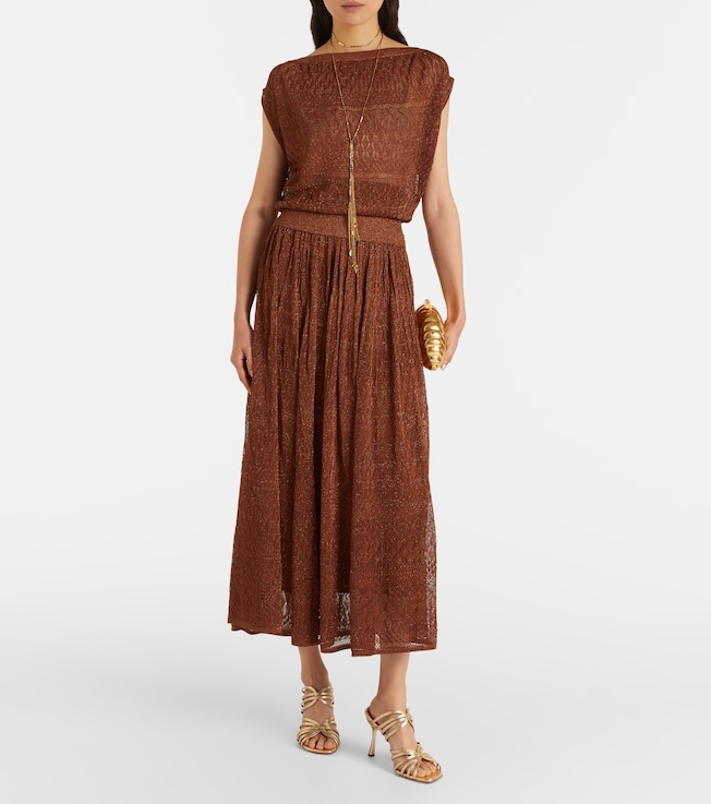 Zimmermann Awaken lamé lace top