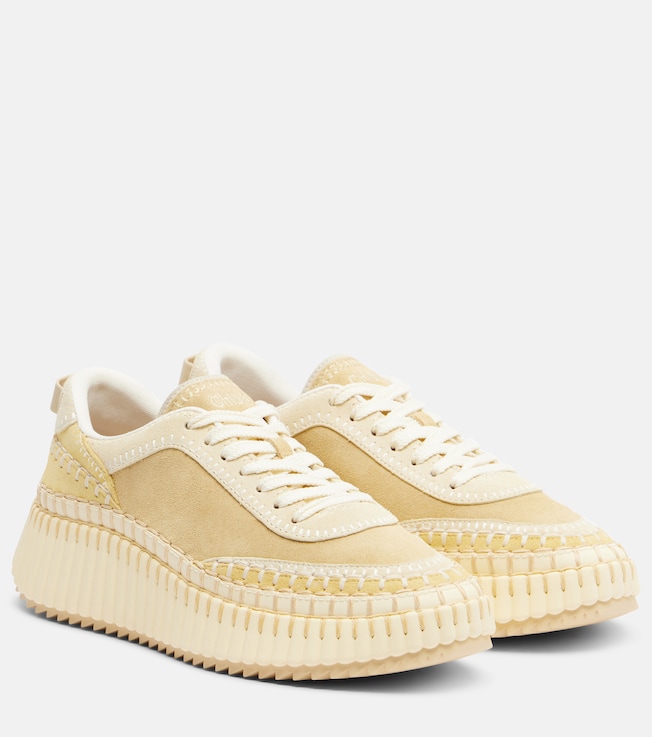 Chloé Nama suede platform sneakers