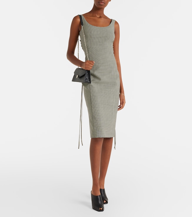 McQueen Gingham midi dress
