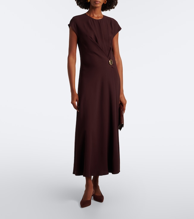 JOSEPH Joseph Taipan crêpe midi dress