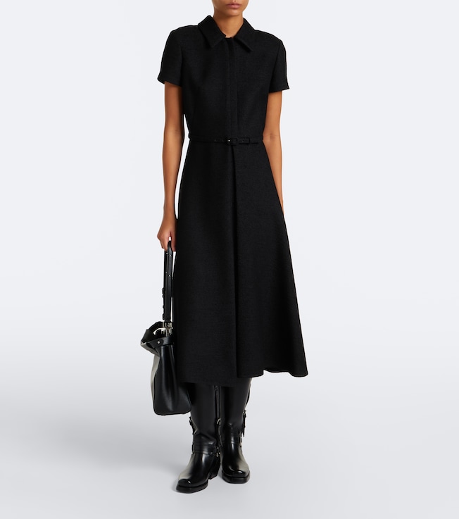 Fendi Wool-blend bouclé midi dress