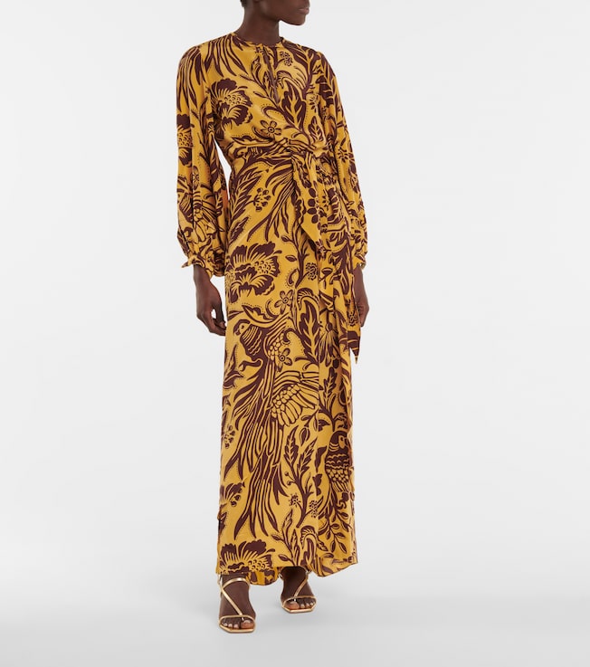 Johanna Ortiz Traditional Landscape floral maxi dress