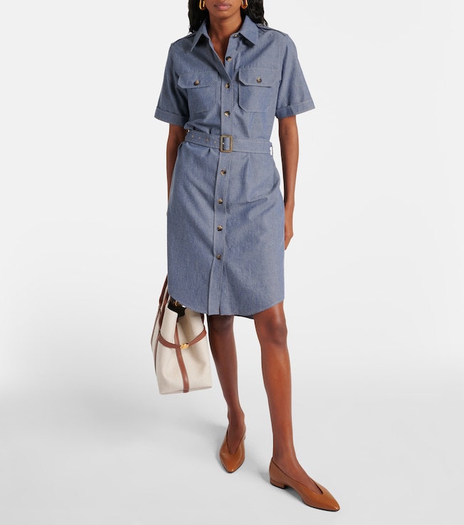 Loro Piana Annalisa chambray dress
