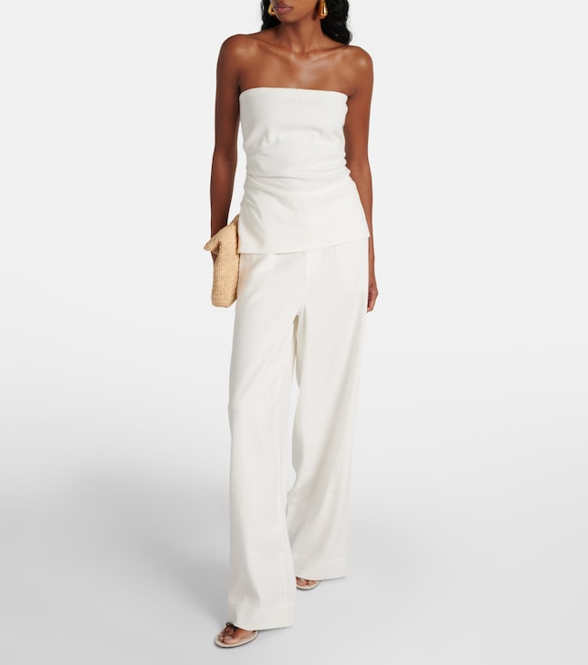 SIR. Dorian linen-blend tube top